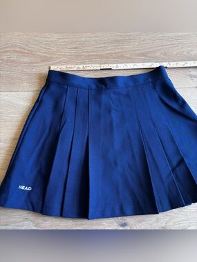Vintage Head Tennis Skirt
Classic in Navy with white logo 
Small